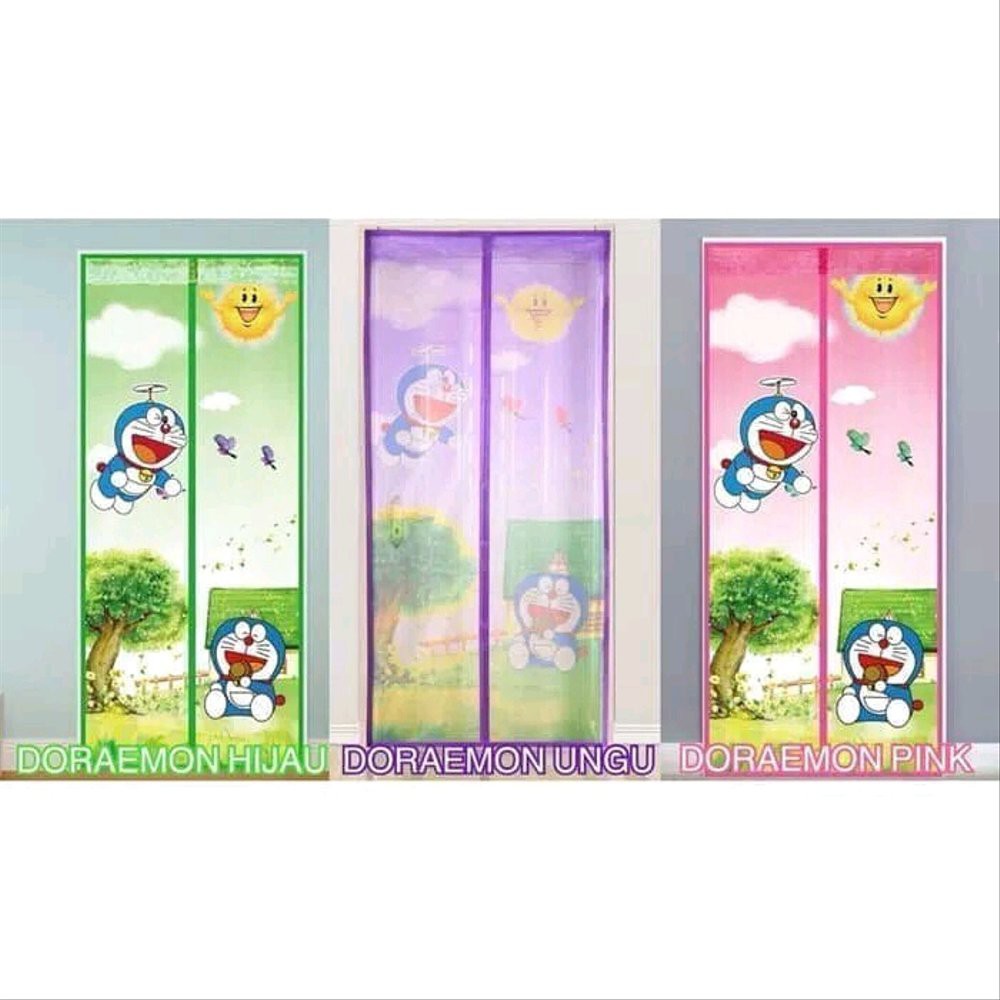 AL Tirai Magnet Pintu Motif Doraemon terakhir
