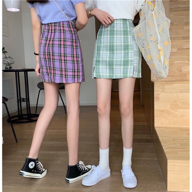 checkered skirts