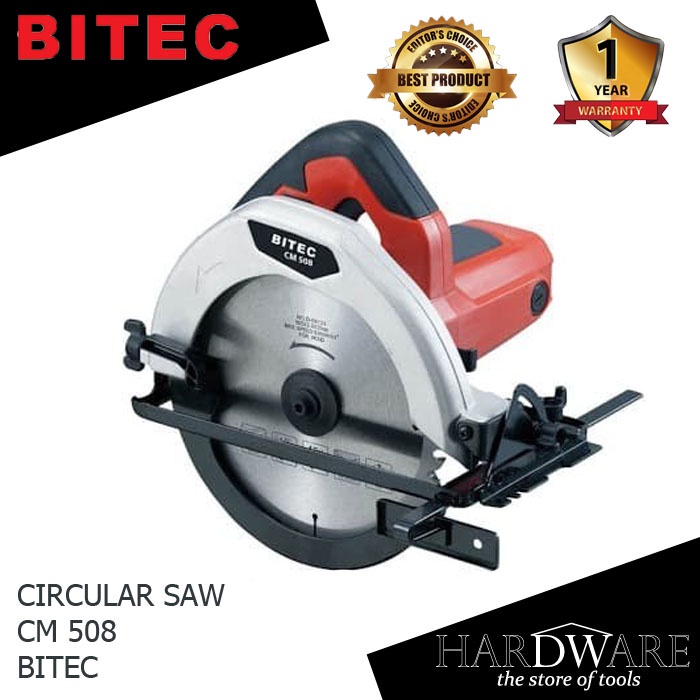 CM508 MESIN GERGAJI BELAH POTONG KAYU CIRCULAR SAW 7" BITEC CM 508
