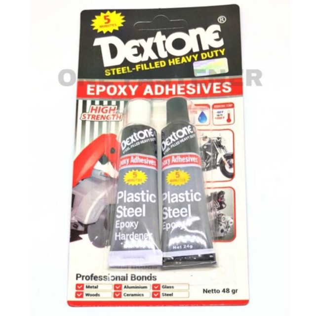 LEM Besi DEXTONE Epoxy Adhesives 5 Menit epoksi 48gr Gram