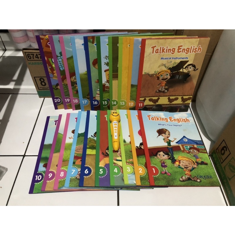 GROLIER TALKING ENGLISH SET (20 buku)