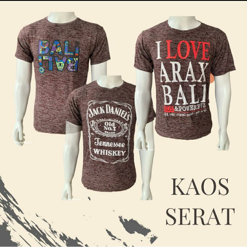 [BISA COD] Kaos Unisex/ Kaos Cowok Serat Bali