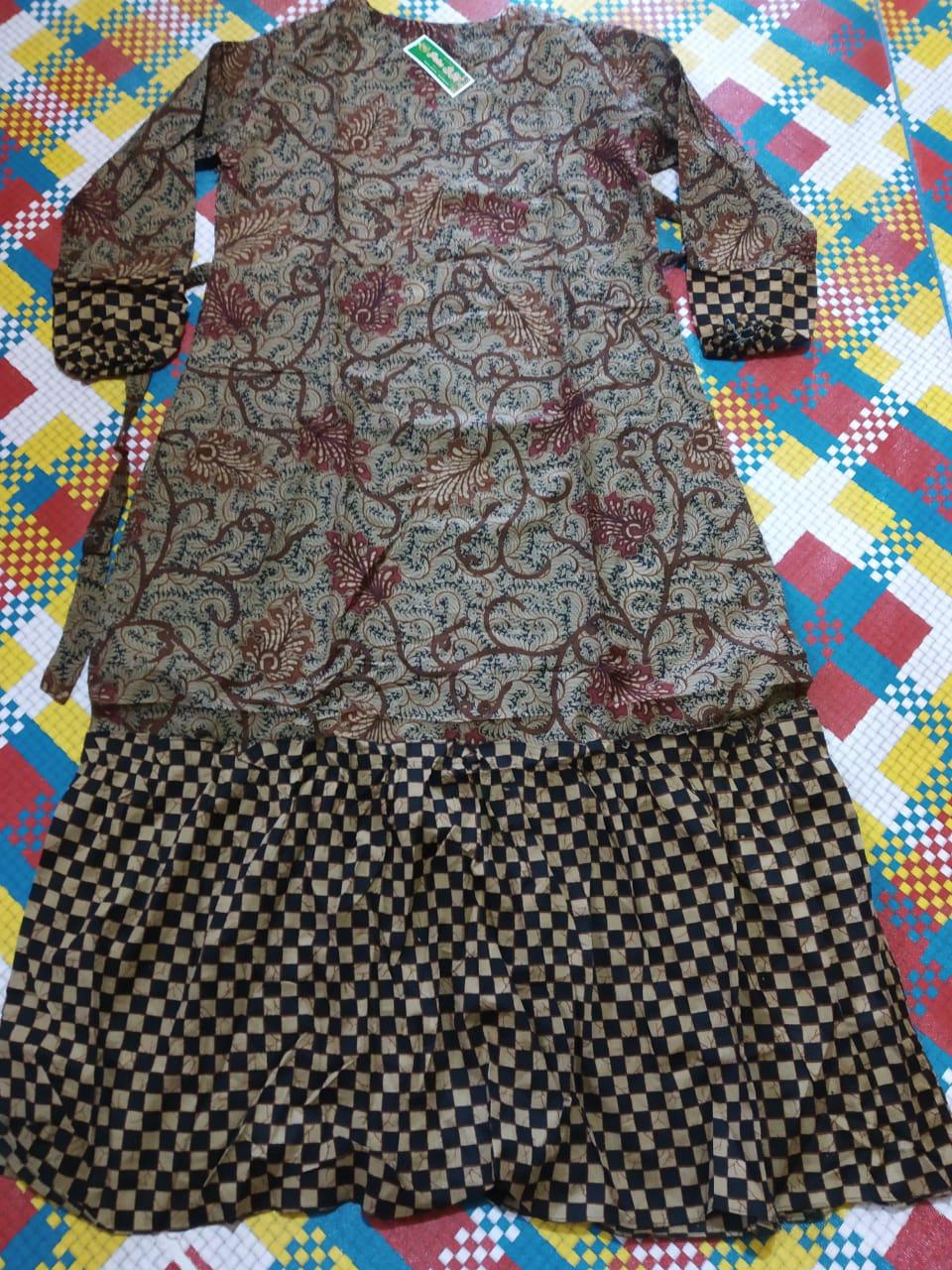 Gamis Batik Manggar,sekar,cantik, Kubis,kupu,padi,daun/cod