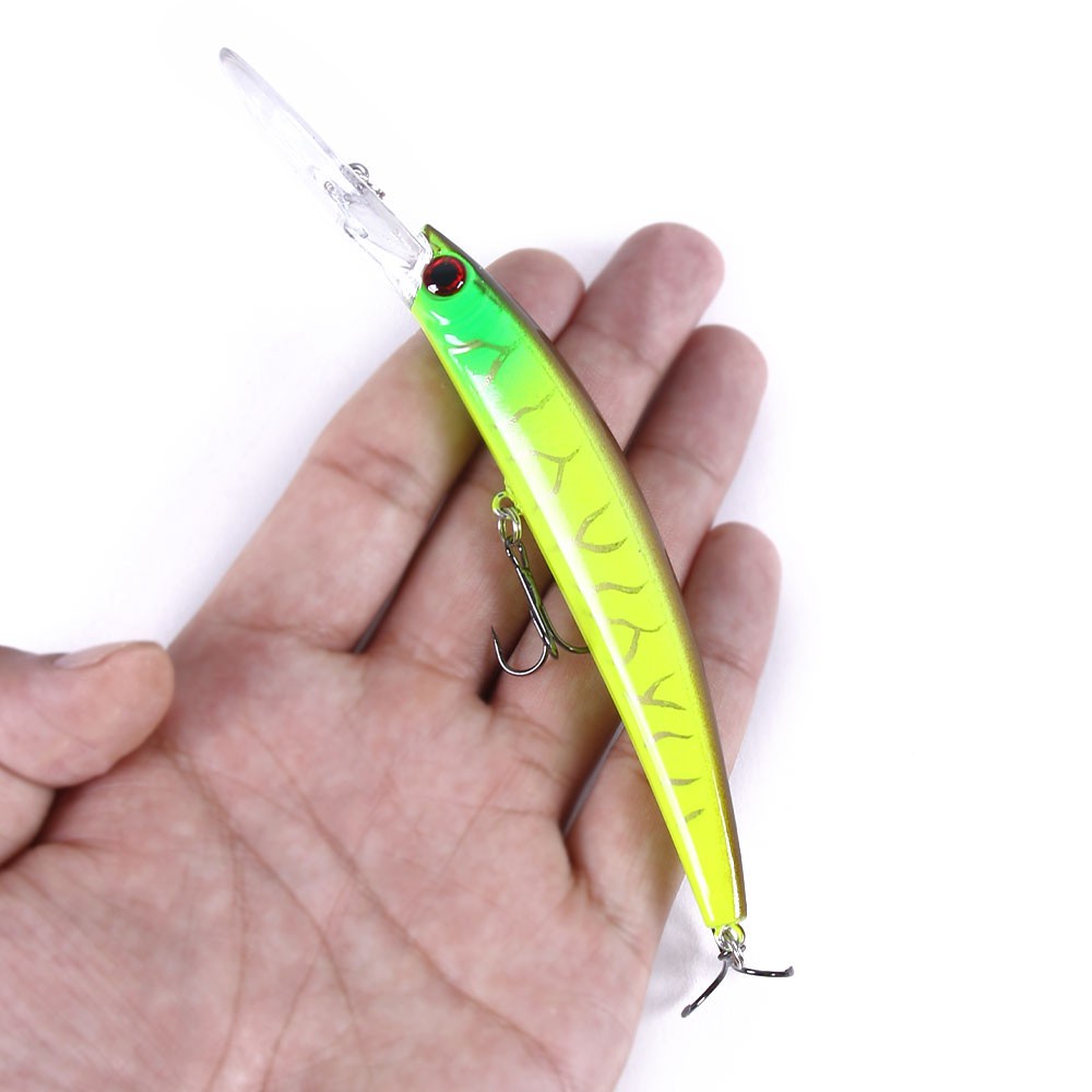 HENGJIA 6PCS 15cm/15g Bent Umpan Minnow Fishing Lures Floating Crankbait Artificial Hard Baits Bass Fly Fishing Tackle