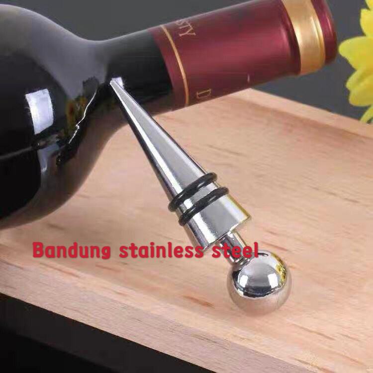 Red wine bottle stopper tutup botol wine whiskey wine cap stainless