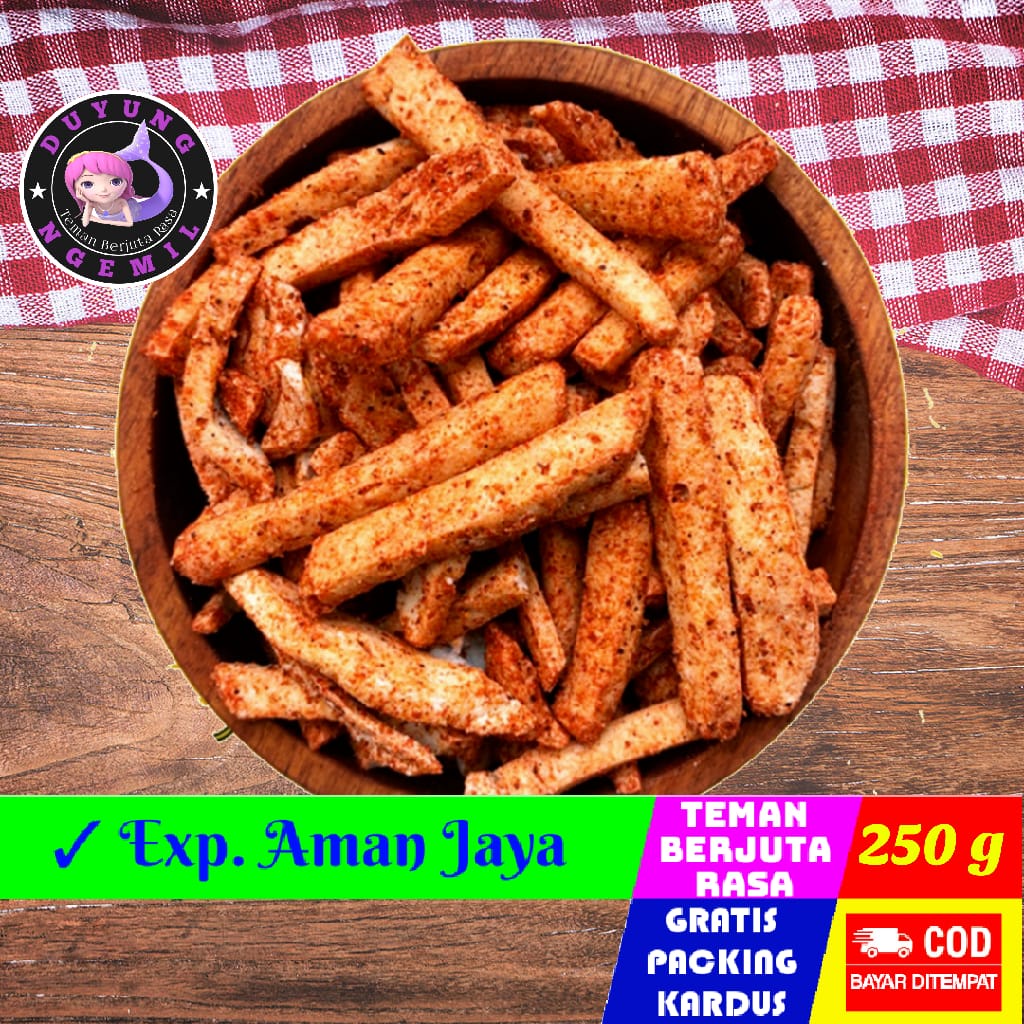 

Basreng Stik Pedas 250g / basreng pedas - basreng Gurih | Duyung Ngemil - makanan ringan Jajanan sehat snack kiloan jajanan jadul camilan termurah cemilan murah