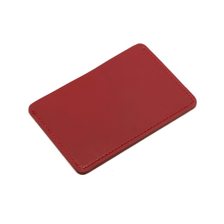 dompet passport simpel kulit sapi asli passport cover merah - PHWL988