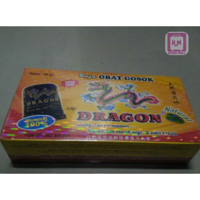 Hasna Mall - Dragon Minyak Gosok Menthol Minyak Gosok Cap Dragon