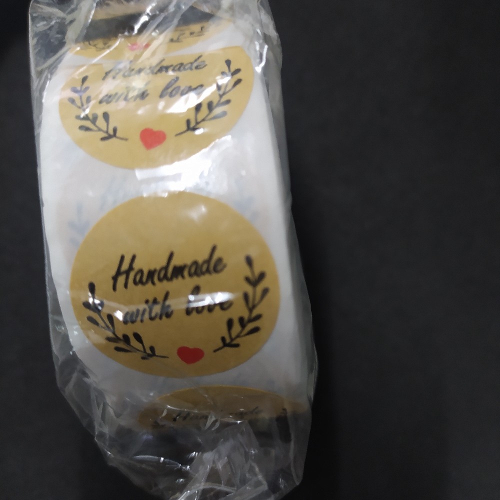 500pcs / Roll Stiker Segel Bahan Kulit Sapi Tulisan Thanks Untuk Dekorasi Kue Manual