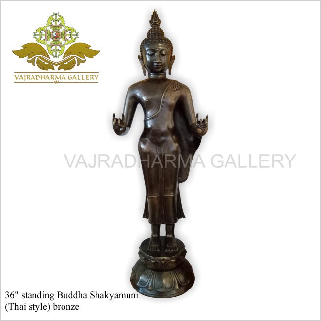 Patung/Rupang/Arca Buddha Shakyamuni (Thai style) Bronze/Perunggu