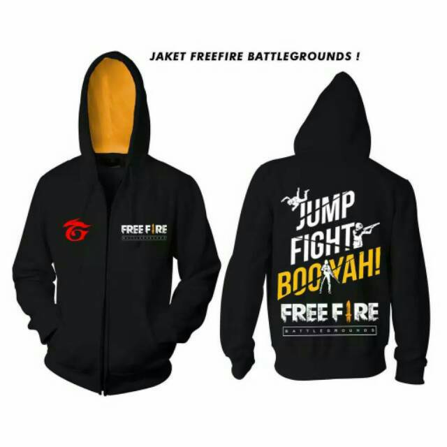 jaket hoodie free fire booyah game