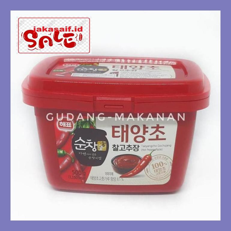 

504Sbu Sajo Gochujang / Sambal Pasta Korea / Hot Pepper Paste 500Gr - Pack Standard Bud0Mb