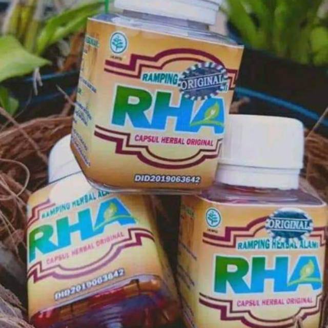Pelangsing Herbal RHA Original|Turun 3-5 kg dlm 1 botol