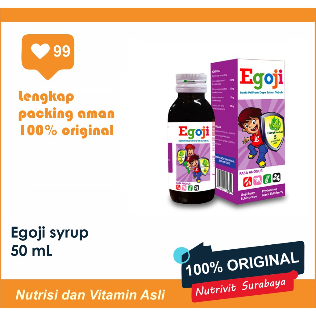 EGOJI SYRUP 50 ML APELBERRY/ANGGUR