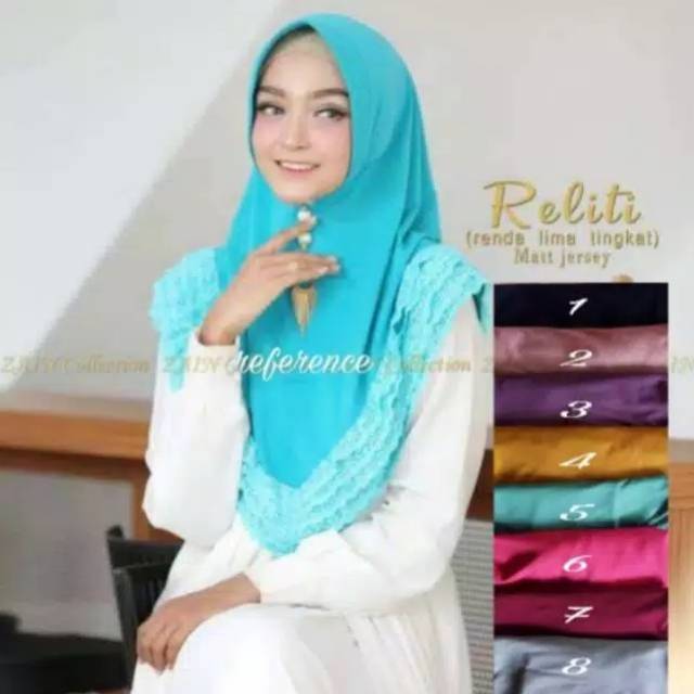 Hijab Renda RELITI pet Jersey Super