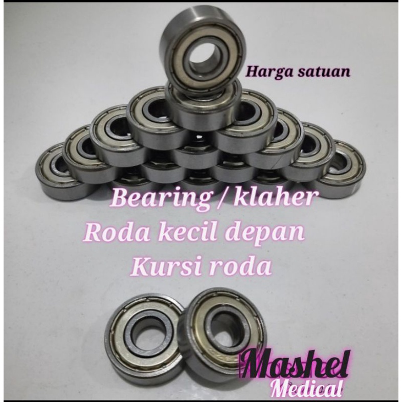 bearing/klaher roda kecil depan kursi roda