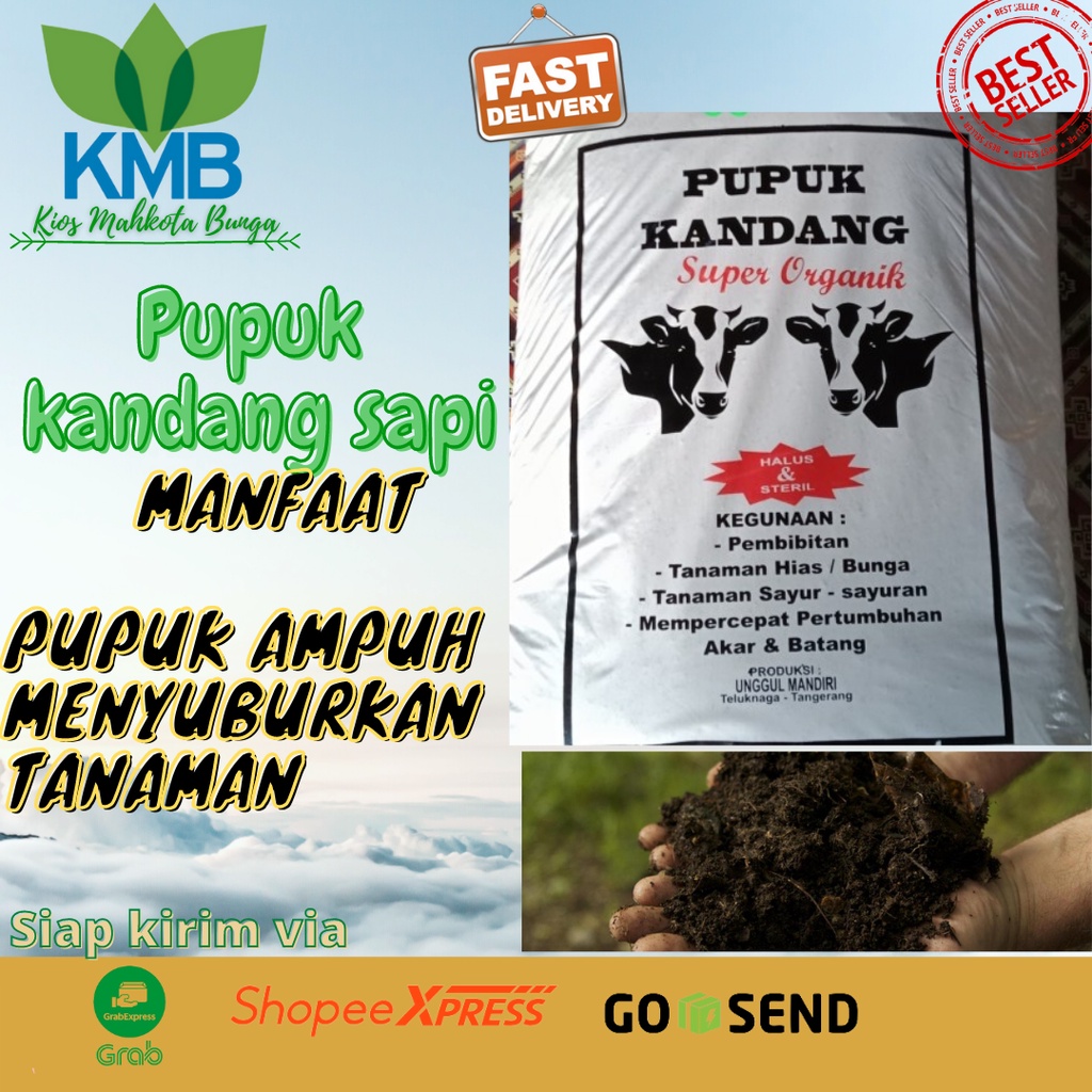 Jual Pupuk Kandang Siap Pakai Pupuk Kandang Sapi Pupuk Kandang Fermentasi Super Organik 6 Kg 