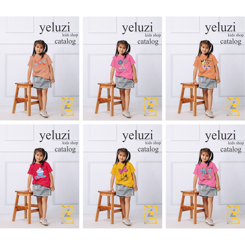 Kaos Baju Atasan cewe perempuan Capcakes pink yeluzi