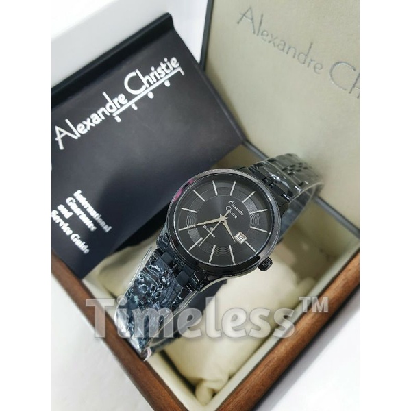 Jam tangan wanita original alexandre christie AC8348LD Black