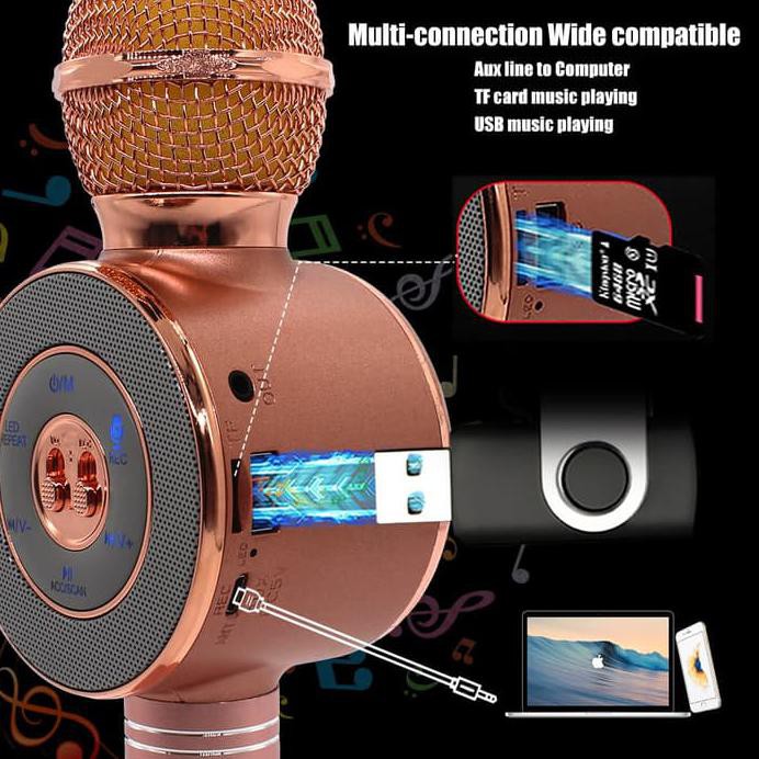 MIC KARAOKE BLUETOOTH WIRELESS WS668 HIGH QUALITY