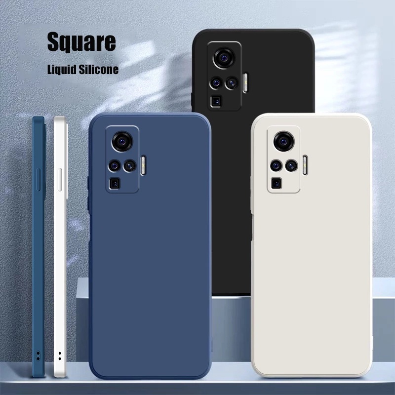 Soft Case Bahan Tpu Warna Permen Untuk VIVO X70 X60 X50 X30 X27 Pro Plus Pro + 4G 5G 2021