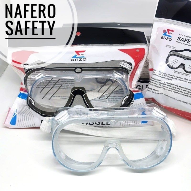 Jual Safety Goggles Anti Fog Ansi Z87 1 Enzo Shopee Indonesia