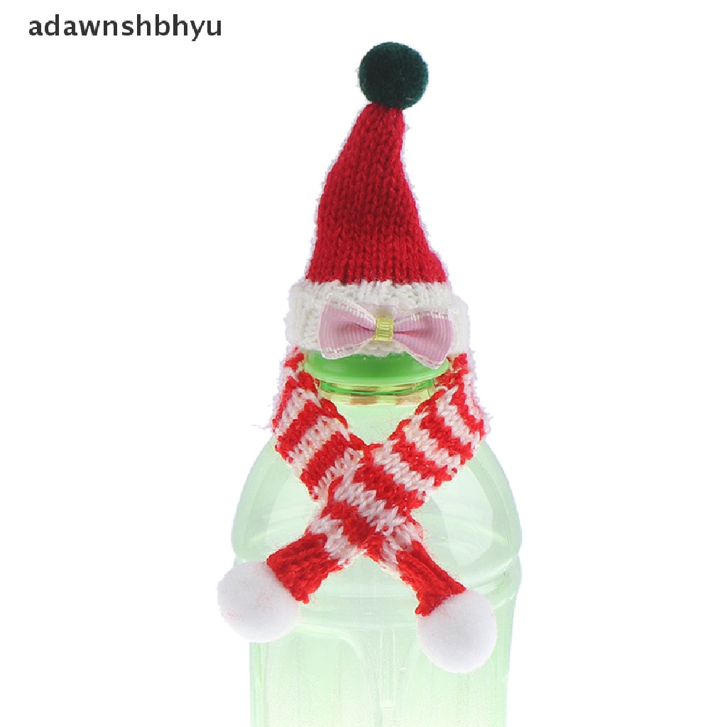 (adawnshbhyu) Miniatur Topi + Syal Natal Skala 1: 6 1: 12 Untuk Aksesoris Rumah Boneka