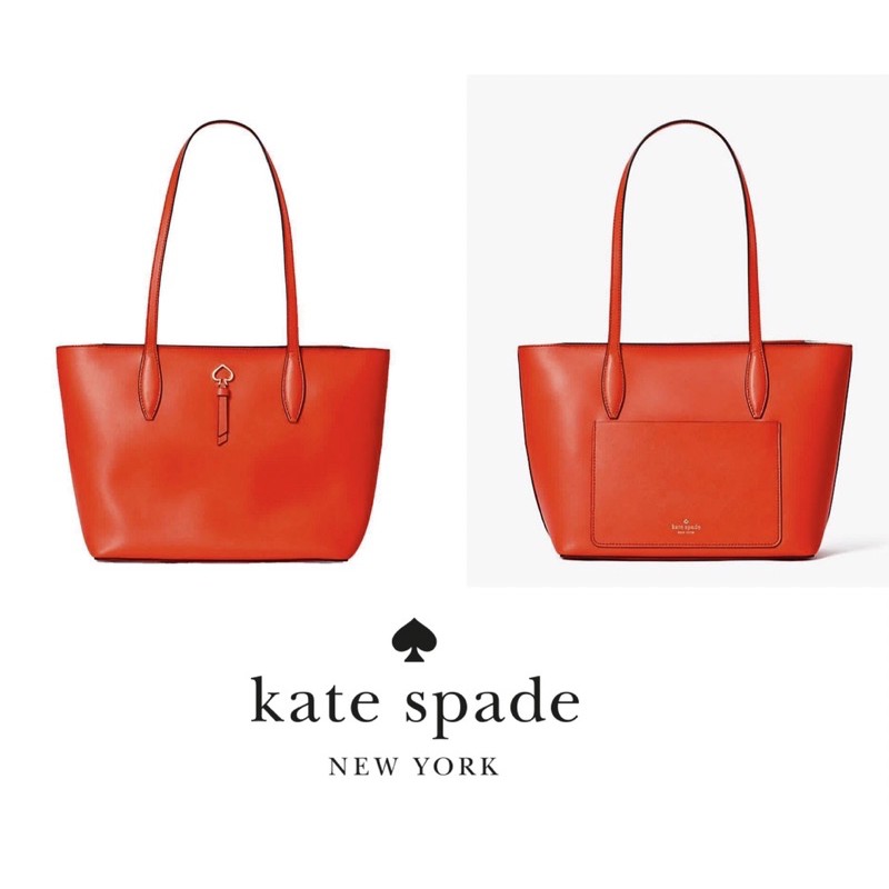 authentic kate spade adel large tote bag - spotlight red
