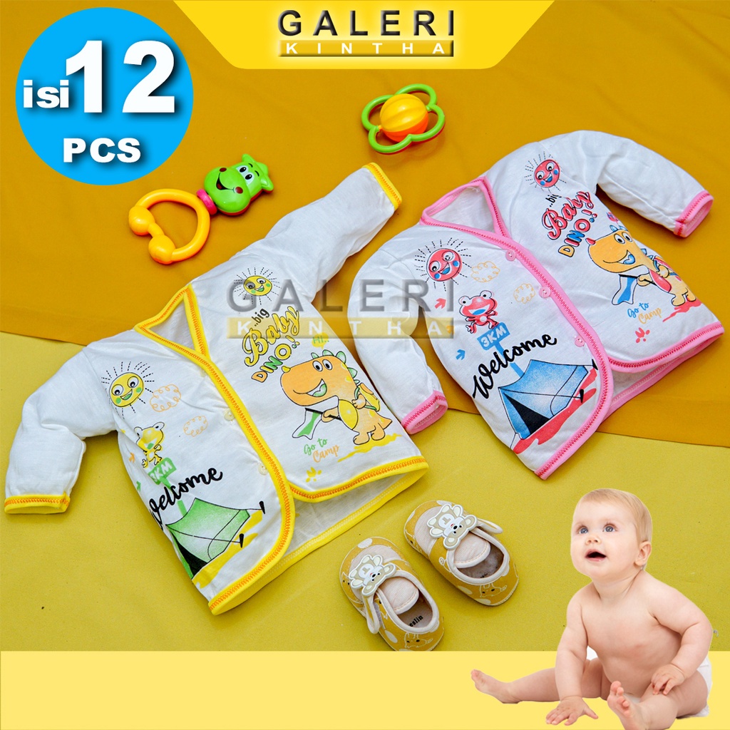 Baju Bayi Lengan Panjang Laki Laki Newborn Lusinan