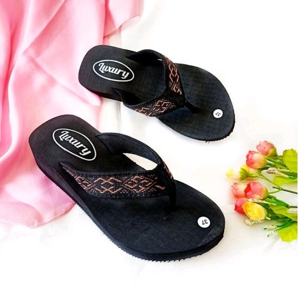 Sandal Wanita Kekinian / Sandal Murah / Sandal Lucu / Sandal Jepit Wanita (JOVA)