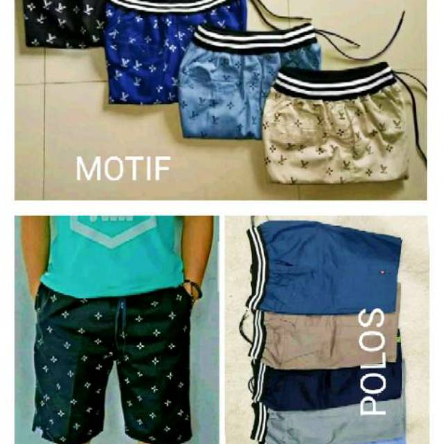 Celana cwo bisa COD/celana pendek motif polos