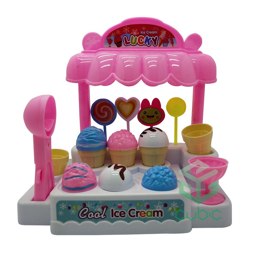 MAINAN ANAK ICE CREAM CANDY HOUSE /MAINAN GEROBAK ES KRIM / MAINAN ANAK UNIK