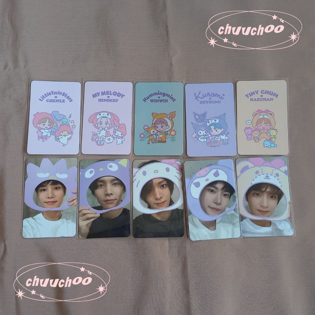 PC Photocard Official Sanrio x NCT Trading Card TC Ver B Chenle Hendery Doyoung Haechan Winwin Taeil