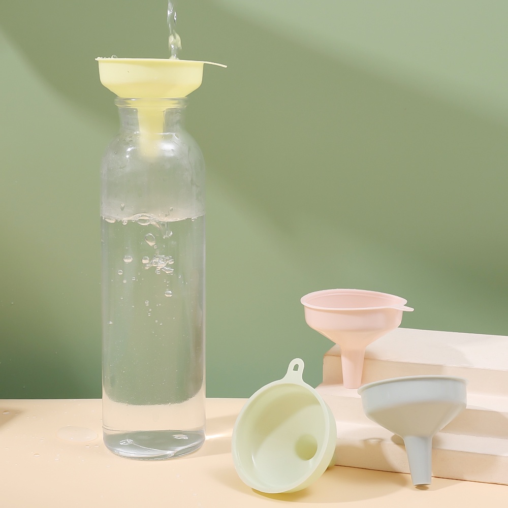 [Harga Grosir]1pc Corong Mini Multifungsi Bahan Silikon Model Lipat Untuk Dapur/Hot Sale