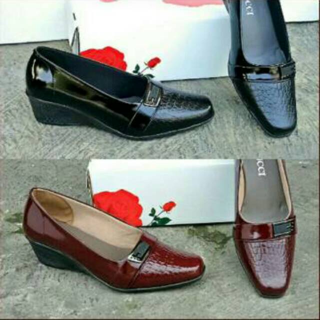 Sepatu Kulit Pantofel Wanita Merk Gucci