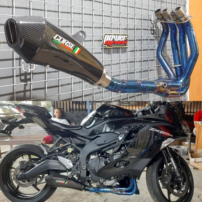 knalpot racing Zx25r custom Corse (pnp)