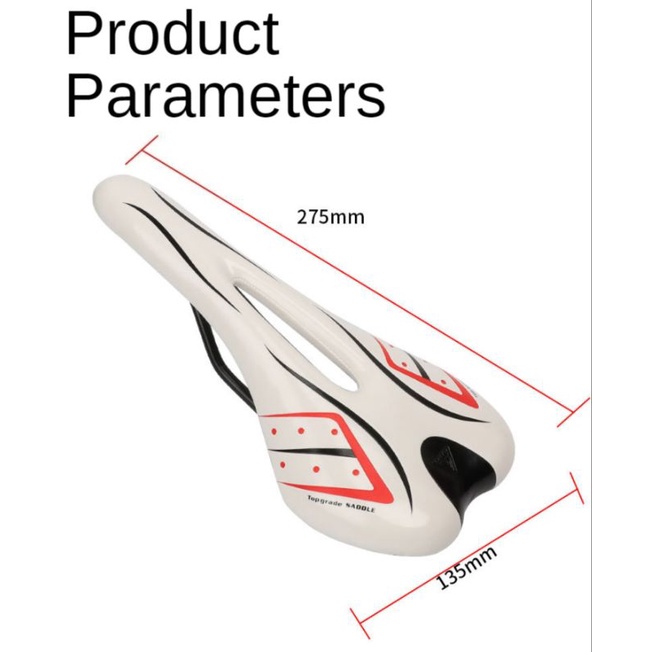Sadel Jok Sepeda Saddle Bicycle Putih
