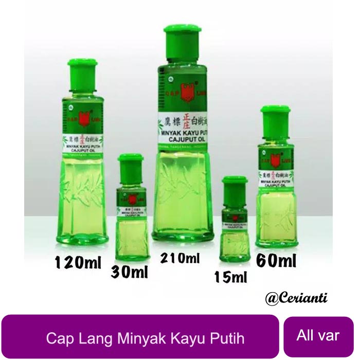 Minyak Kayu Putih Cap Lang Caplang 15 | 30 | 60 | 120 | 210 ml | 15ML | 30ML | 60ML | 120ML | 210ML_Cerianti