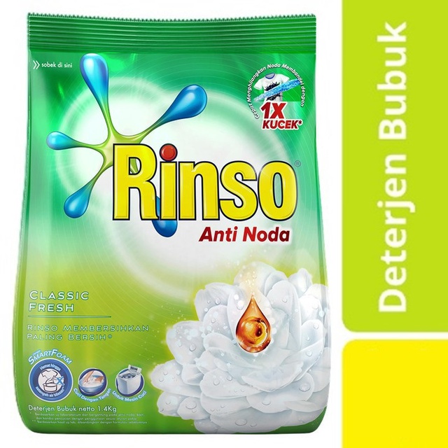 Rinso Anti Noda Classic Powder 1.2 kg - Perlindungan Dari