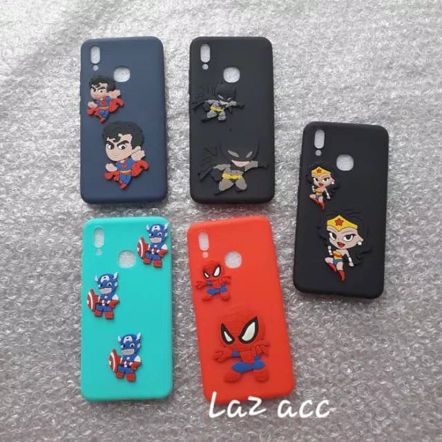 Case vivo y91 2018 karakter 3d hero softcase casing silikon