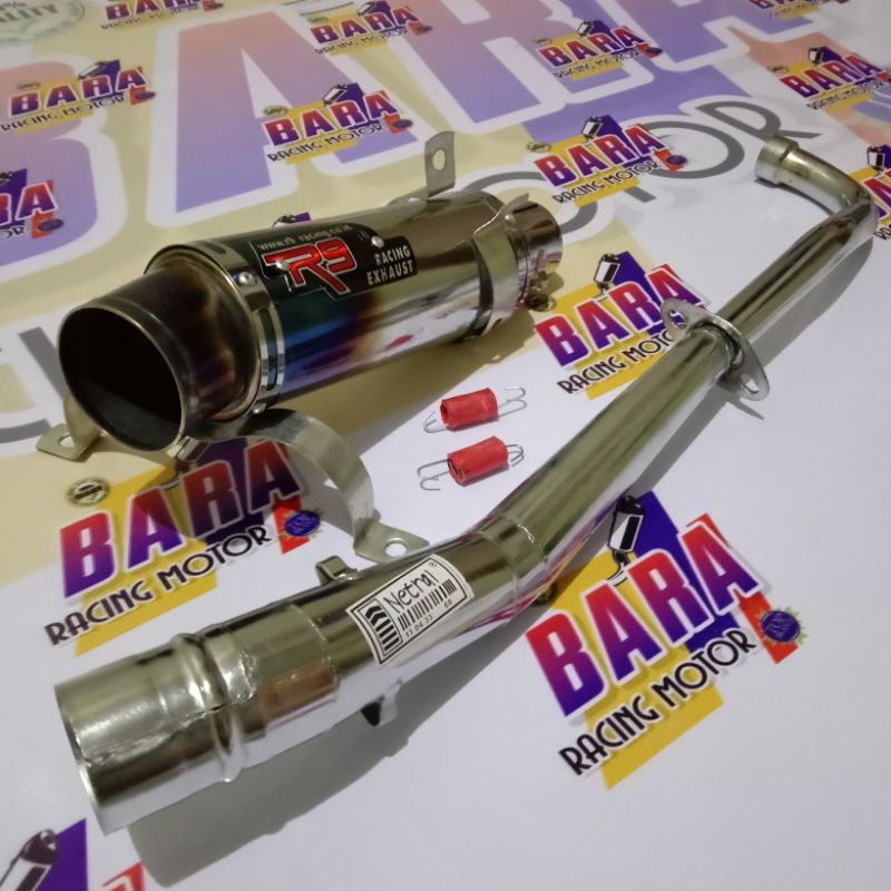 Knalpot racing R9 supra125,kharisma,blade,revo,revo absolut