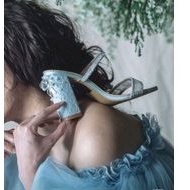 Ittaherl cinderella blockheels sky 60mm size 35