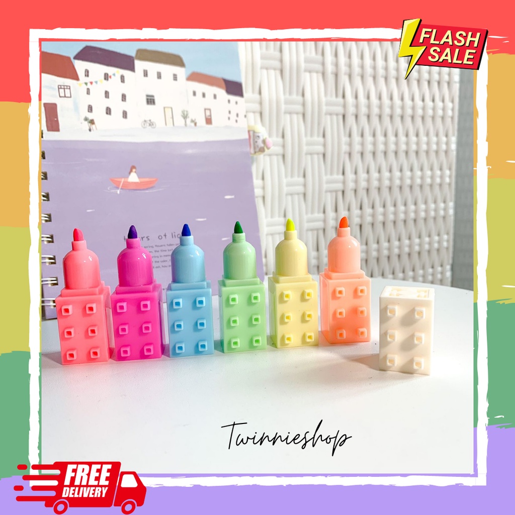 

STABILO LEGO ACAK HIGHLIGHTER 1 SET MURAH READY MAINAN LEGO BISA COD PENANDA BUKU