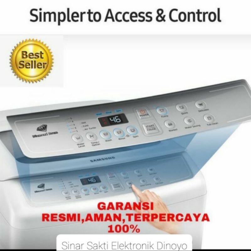 Mesin Cuci Samsung 8 kg WA80H4000 1 Tabung Garansi Resmi