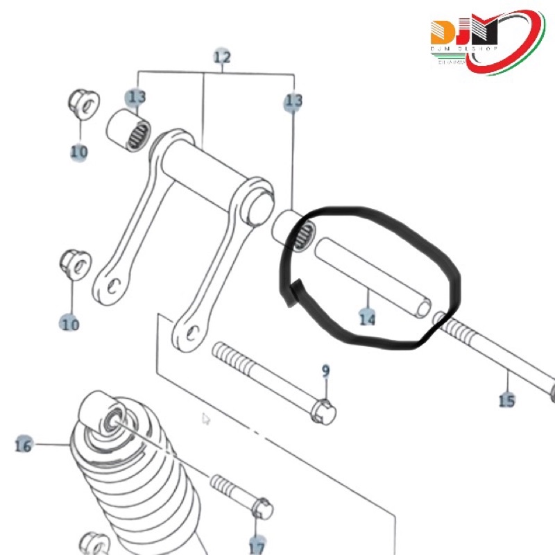 Bosh Ayunan Monoshock Suzuki Gsx 150R | Gsx 150S Original SGP 62685-23K00