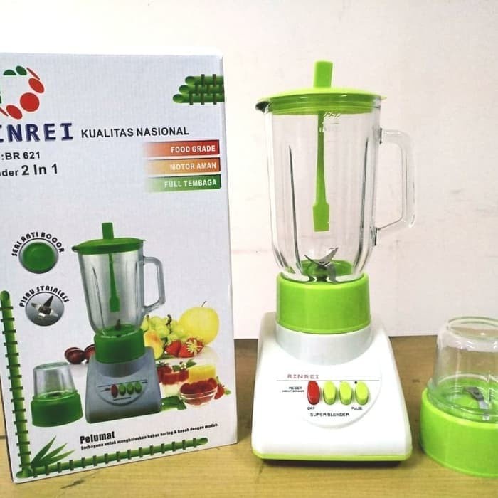 Blender Rinrei BR 621 Blender 2 in1 Body Kaca Blender Serbaguna