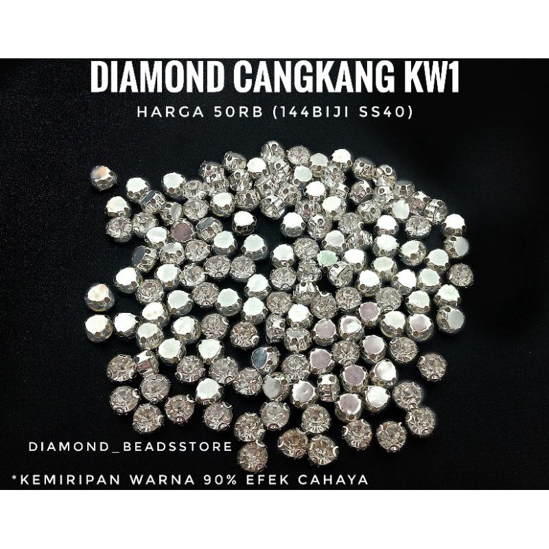 READY | Payet kristal jahit diamond cangkang bening