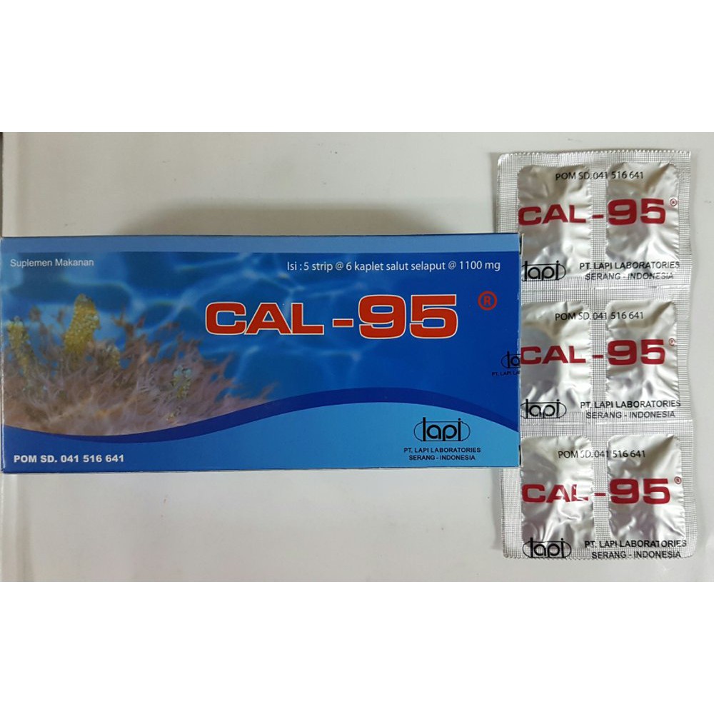 CAL 95 SUPLEMEN KESEHATAN BOX 5 STRIP 30 KAPLET / CAL - 95