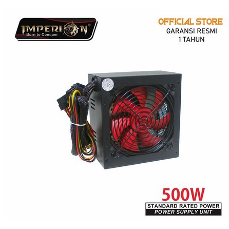 ITACC PSA Power Supply Imperion 500watt 500w 600 watt Gaming Garansi resmi 12 bulan 1 tahun fan 12cm 120mm