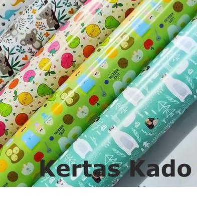 

❀ Kertas Kado Glossy SIDU Motif Kartun (50 lembar) ➫